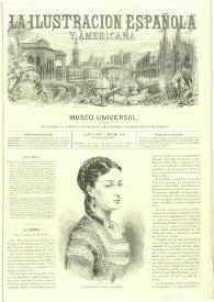 Portada:La Ilustración española y americana. Año XIV. Núm. 27, noviembre 25 de 1870