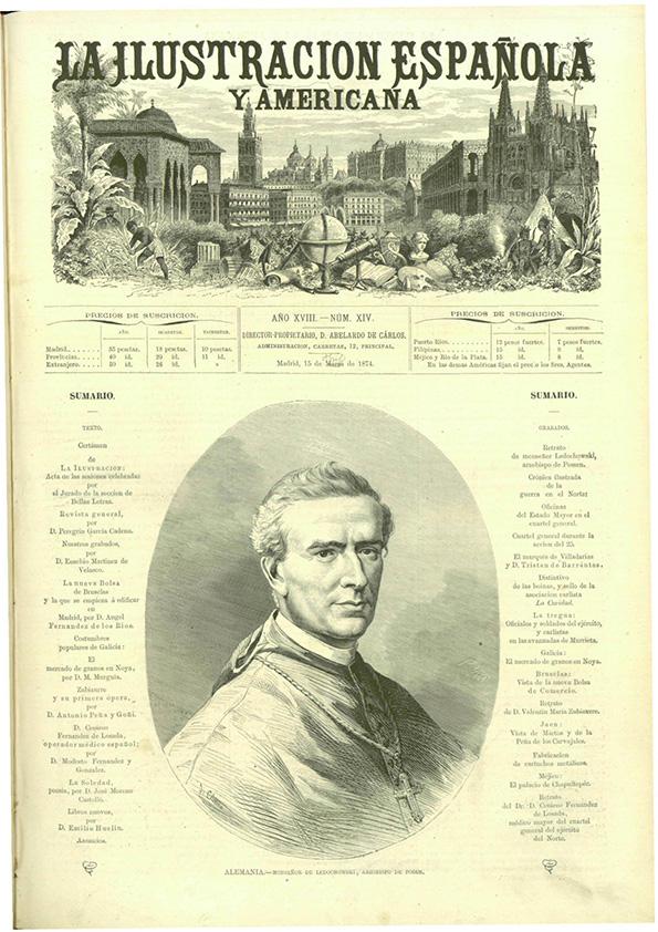La Ilustración española y americana. Año XVIII. Núm. 14. Madrid, 15 de abril de 1874 | Biblioteca Virtual Miguel de Cervantes