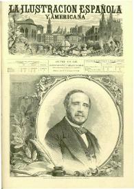 Portada:La Ilustración española y americana. Año XVIII. Núm. 43. Madrid, 22 de noviembre de 1874
