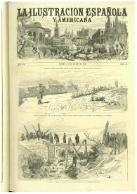 Portada:La Ilustración española y americana. Año XIX. Núm. 9. Madrid,  8 de marzo de 1875