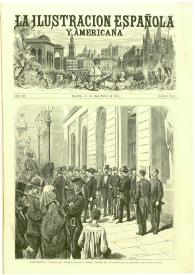 Portada:La Ilustración española y americana. Año XIX. Núm. 44. Madrid, 30 de noviembre de 1875