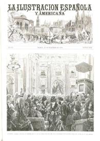 Portada:La Ilustración española y americana. Año XX. Núm. 42. Madrid, 15 de noviembre de 1876