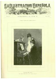 Portada:La Ilustración española y americana. Año XXI. Suplemento al núm. 4, enero 1877