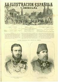 Portada:La Ilustración española y americana. Año XXI. Núm. 19. Madrid, 22 de mayo de 1877