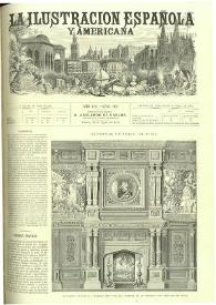 Portada:La Ilustración española y americana. Año XXII. Núm. 31. Madrid, 22 de agosto de 1878
