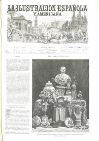 Portada:La Ilustración española y americana. Año XXV. Núm. 40. Madrid, 30 de octubre de 1881