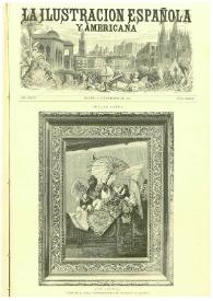 Portada:La Ilustración española y americana. Año XXVII. Núm. 39. Madrid, 22 de octubre de 1883