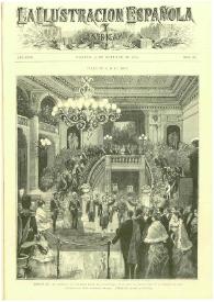 Portada:La Ilustración española y americana. Año XXVII. Núm. 40. Madrid, 30 de octubre de 1883