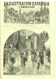 Portada:La Ilustración española y americana. Año XXVII. Núm. 45. Madrid, 8 de diciembre de 1883