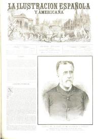 Portada:La Ilustración española y americana. Año XXIX. Núm. 43. Madrid, 22 de noviembre de 1885