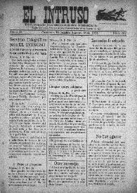 Portada:El intruso. Tri-Semanario Joco-serio netamente independiente. Tomo II, núm. 112, jueves 15 de diciembre de 1921