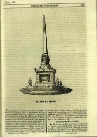 Portada:Semanario pintoresco español. Tomo II, Núm. 57, 30 de abril de 1837