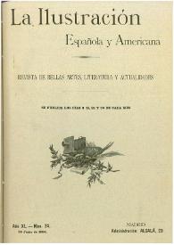 Portada:La Ilustración española y americana. Año XL. Núm. 24. Madrid, 30 de junio de 1896