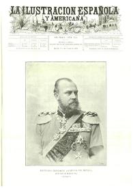 Portada:La Ilustración española y americana. Año XLIII. Núm. 41. Madrid, 8 de noviembre de 1899