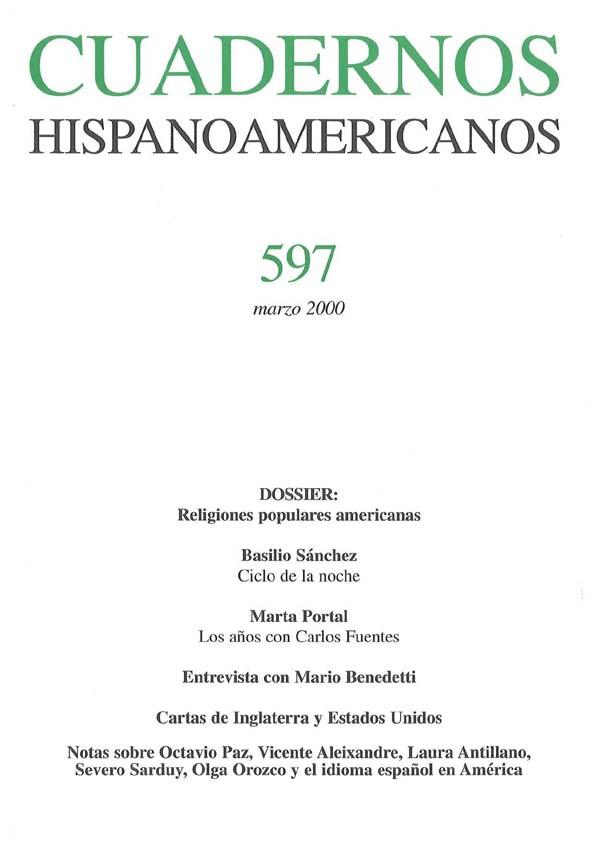 Cuadernos Hispanoamericanos. Núm. 597, marzo 2000 | Biblioteca Virtual Miguel de Cervantes