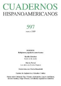 Cuadernos Hispanoamericanos. Núm. 597, marzo 2000 | Biblioteca Virtual Miguel de Cervantes