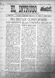 Portada:El intruso. Diario Joco-serio netamente independiente. Tomo IV, núm. 324, miércoles 13 de septiembre de 1922