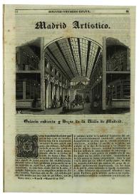 Portada:Semanario pintoresco español. Tomo II, Nueva época, Núm. 11, 14 de marzo de 1847