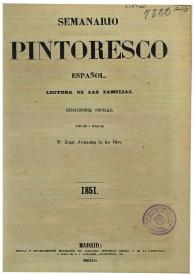 Portada:Semanario pintoresco español. Núm. 1, 5 de enero de 1851