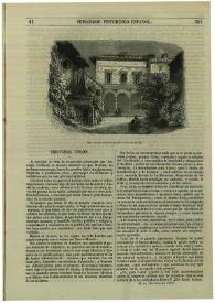 Portada:Semanario pintoresco español. Núm. 41, 12 de octubre de 1856