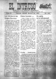 Portada:El intruso. Diario Joco-serio netamente independiente. Tomo IV, núm. 352, martes 17 de octubre de 1922