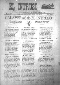 Portada:El intruso. Diario Joco-serio netamente independiente. Tomo IV, núm. 366, jueves 2 de noviembre de 1922