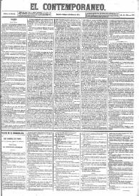 Portada:El Contemporáneo. Año II, núm. 113, sábado 4 de mayo de 1861