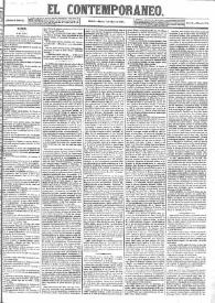 Portada:El Contemporáneo. Año II, núm. 115, martes 7 de mayo de 1861