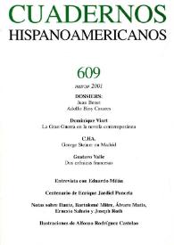 Portada:Cuadernos Hispanoamericanos. Núm. 609, marzo 2001