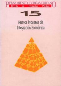 Portada:Pensamiento iberoamericano. Núm. 15, enero-junio 1989