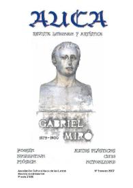 Portada:Auca : revista literaria y artística. Núm. 9, marzo 2007