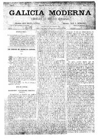 Portada:Galicia Moderna. Núm. 30, 22 de noviembre de 1885