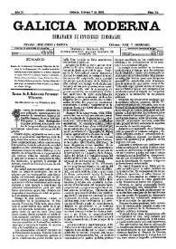 Portada:Galicia Moderna. Núm. 41, 7 de febrero de 1886