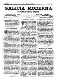 Portada:Galicia Moderna. Núm. 44, 28 de febrero de 1886