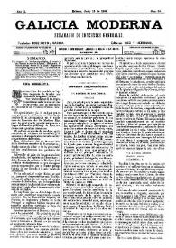 Portada:Galicia Moderna. Núm. 59, 13 de junio de 1886