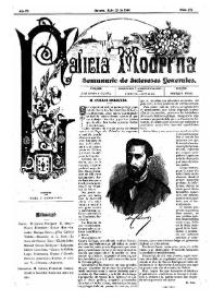 Portada:Galicia Moderna. Núm. 170, 29 de julio de 1888