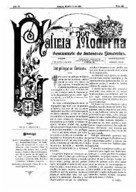 Portada:Galicia Moderna. Núm. 183, 31 de octubre de 1888