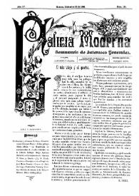 Portada:Galicia Moderna. Núm. 191, 30 de diciembre de 1888