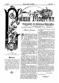 Portada:Galicia Moderna. Núm. 210, 12 de mayo de 1889