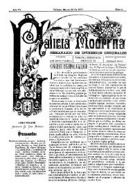 Portada:Galicia Moderna. Núm. 4, 23 de marzo de 1890