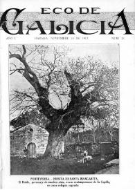 Portada:Eco de Galicia (A Habana, 1917-1936) [Reprodución]. Núm. 21 novembro 1917