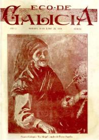 Portada:Eco de Galicia (A Habana, 1917-1936) [Reprodución]. Núm. 52 xuño 1918