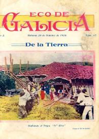Portada:Eco de Galicia (A Habana, 1917-1936) [Reprodución]. Núm. 67 outubro 1918