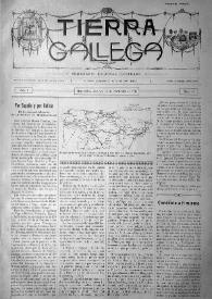 Portada:Tierra Gallega (Montevideo, 1917-1918) [Reprodución]. Núm. 41, 25 de noviembre de 1917