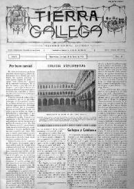 Portada:Tierra Gallega (Montevideo, 1917-1918) [Reprodución]. Núm. 49, 20 de enero de 1918