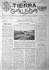 Portada:Tierra Gallega (Montevideo, 1917-1918) [Reprodución]. Núm. 51, 3 de febrero de 1918