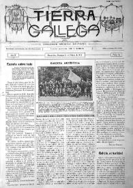 Portada:Tierra Gallega (Montevideo, 1917-1918) [Reprodución]. Núm. 54, 24 de febrero de 1918