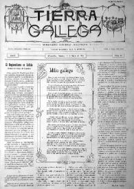 Portada:Tierra Gallega (Montevideo, 1917-1918) [Reprodución]. Núm. 58, 24 de marzo de 1918
