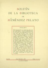 Boletín de la Biblioteca de Menéndez Pelayo. 1964 | Biblioteca Virtual Miguel de Cervantes