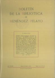 Portada:Boletín de la Biblioteca de Menéndez Pelayo. 1971